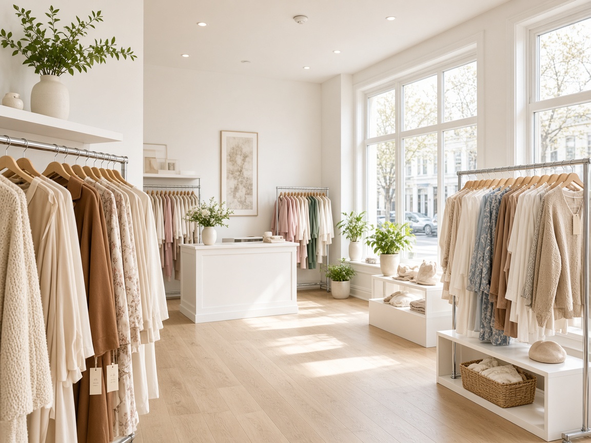 Bright upscale consignment boutique